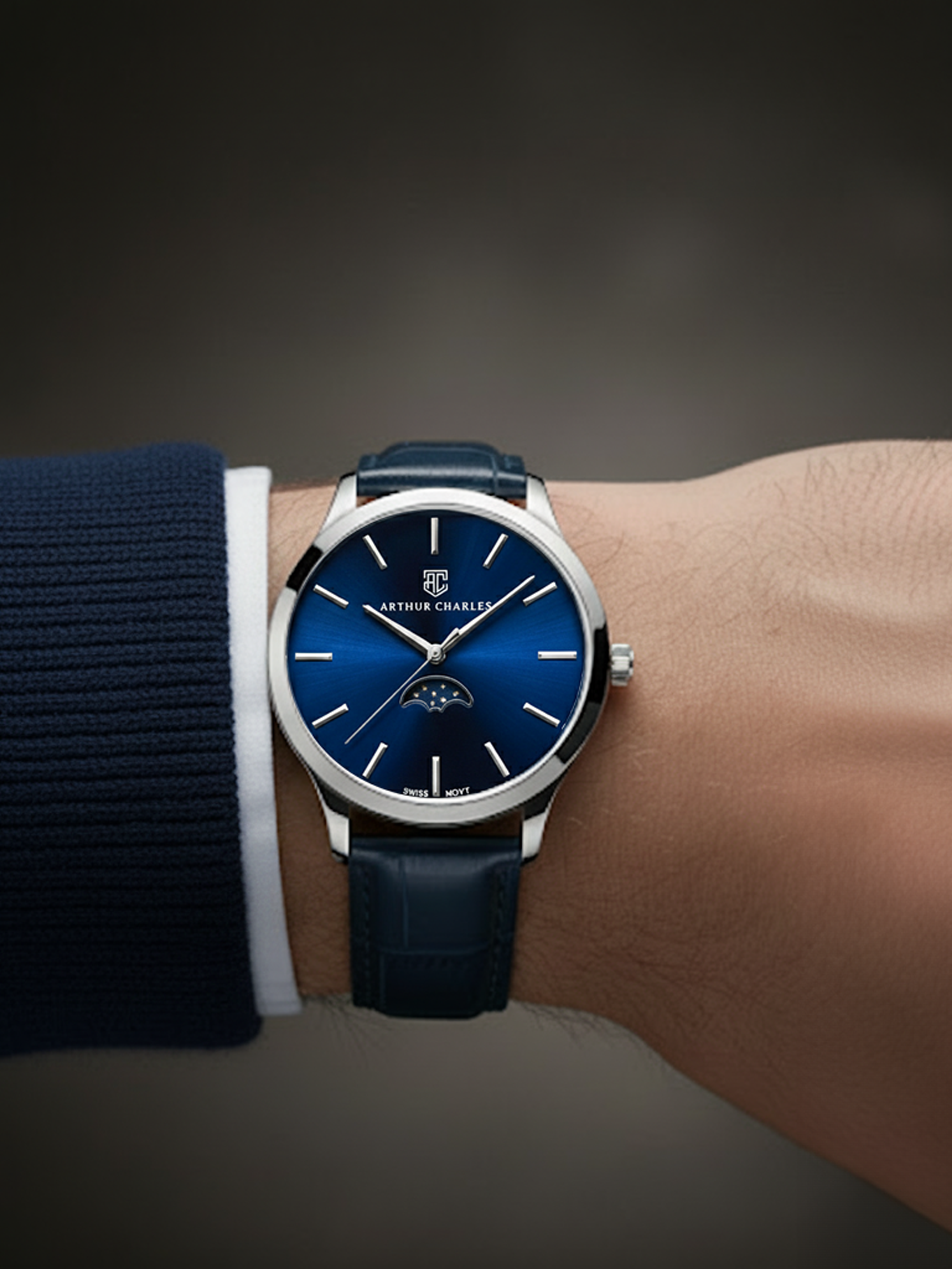 Moonphase Blue Watch