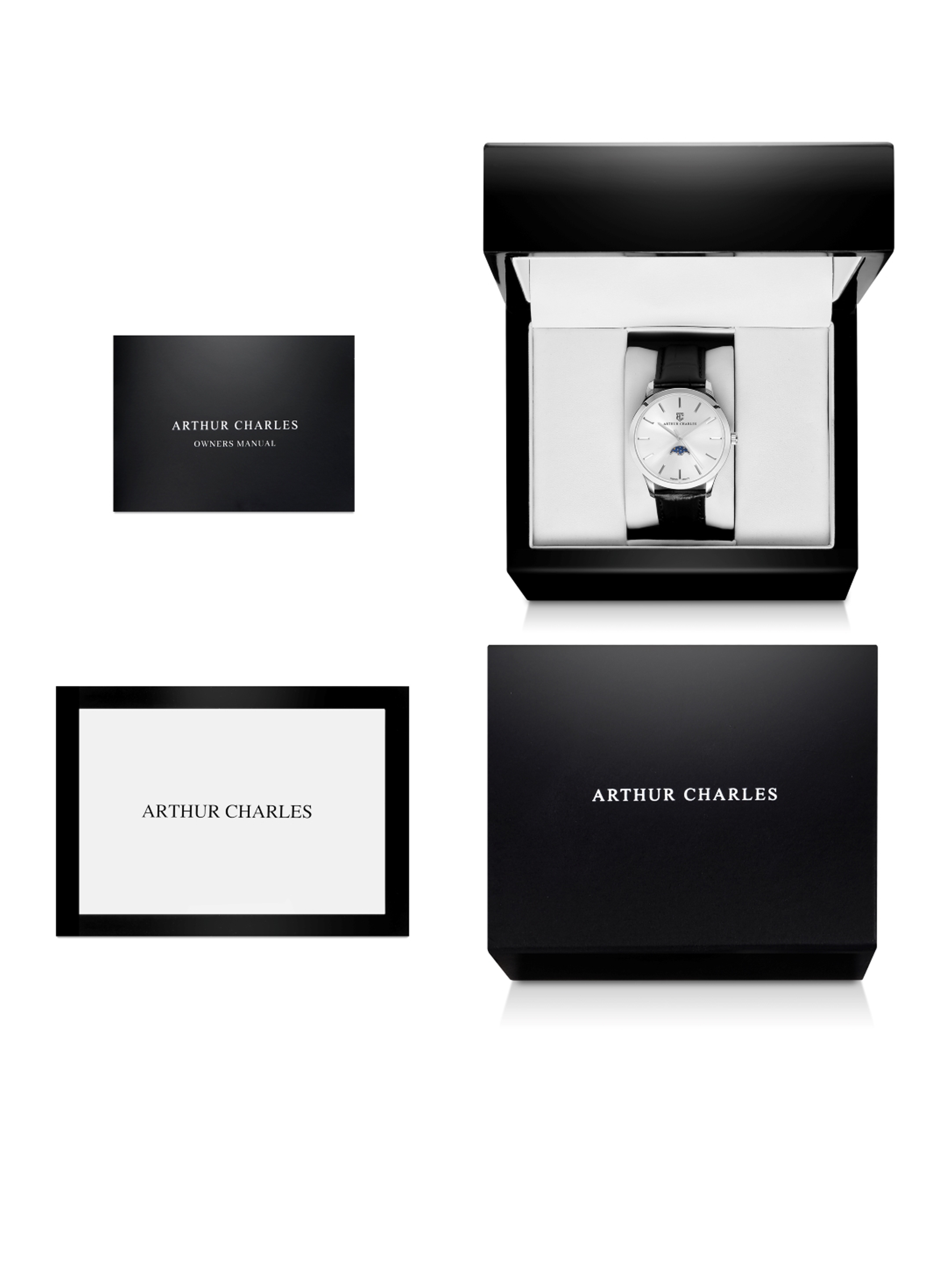 Moonphase Silver Watch