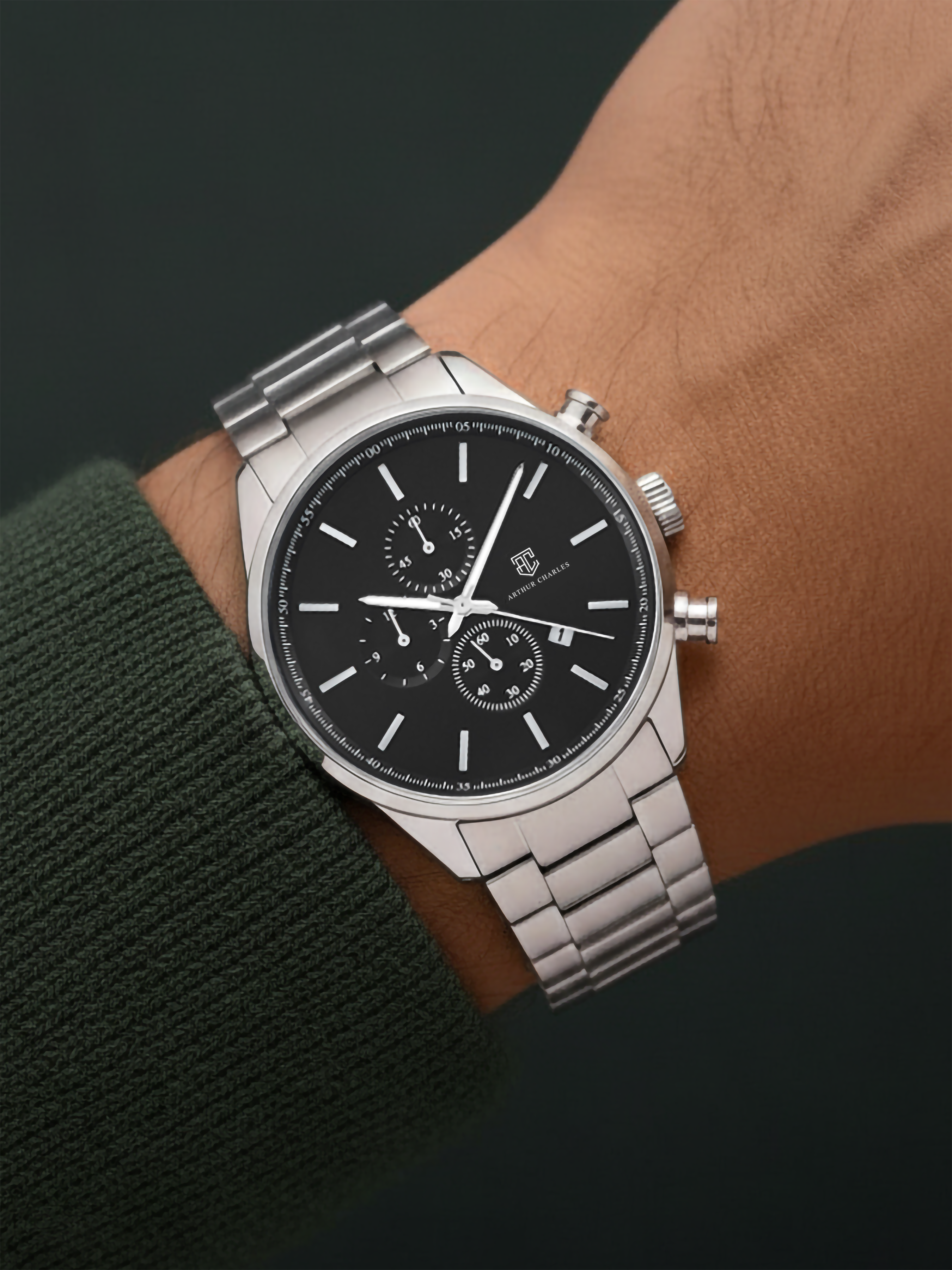 Silver Chrono Master II Watch