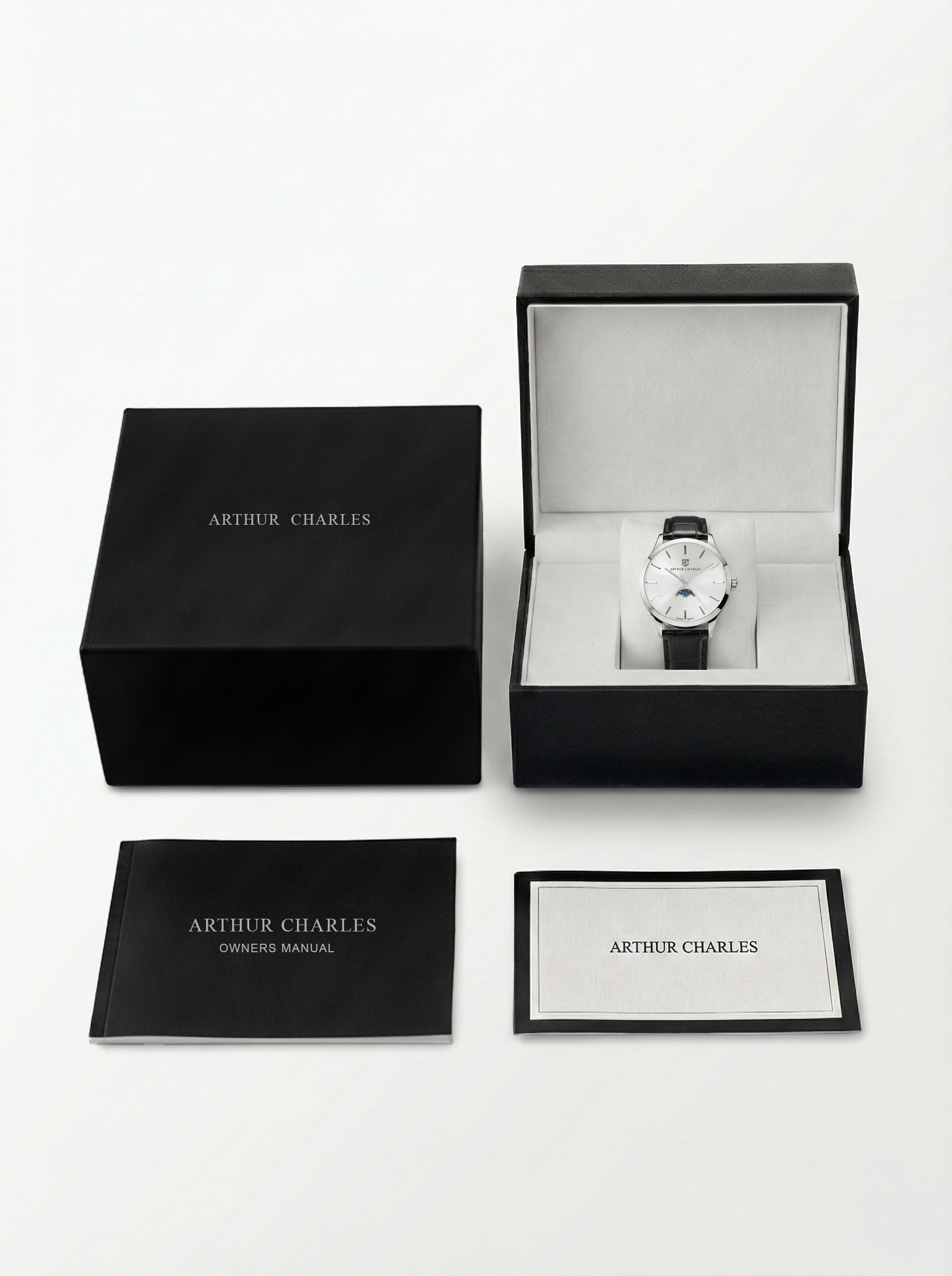 Moonphase Silver Watch